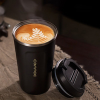Tasse à café et tasse à thé isolées par gobelet thermique à double paroi en acier inoxydable de 12oz pour les fêtes Design moderne