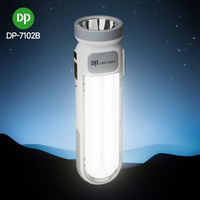 Lampe de poche LED portable rechargeable DP avec charge solaire