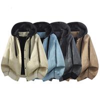 Blouson Bomber en Cuir Grande Taille Vintage à Capuche Amovible, Style Streetwear, pour Hommes Jeunes, Personnalisé, Décontracté, Type Letterman, Baseball, Varsity