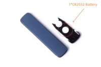 Control Remoto Universal de Repuesto con Iconos Personalizados en Azul y Negro, 12 Teclas, 2.4G/433mhz, Infrarrojo, de Aluminio, para Proyectores