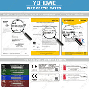 China Top Brandschutz türen Lieferant benutzer definierte Hotelzimmer Holztür feuerfeste rauch feste Holz feuerfeste Türen für Hotelprojekt - Product Image 2