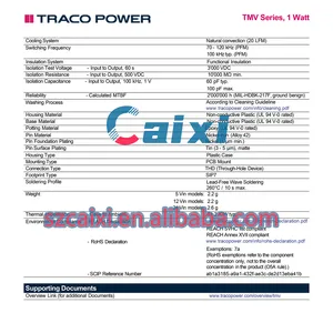 Convertisseur DC-DC de haute qualité TRACOPOWER Module d'alimentation TMV2405D-1W TMV 2405D