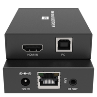Decodificador H.265 HDMI sobre IP, extensor con función KVM USB, hasta 150m