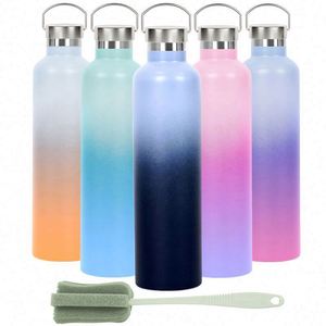 New Promotional 750 ml Portable Color <b>Water</b> <b>Bottle</b> with Custom Logo <b>Strap</b> for Gifts - Product Image 5