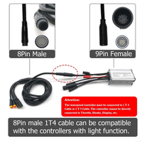 Contrôleur de moteur sans balais pour vélo électrique KT 15A 36V 48V avec écran LCD/LED 250W pour kit de conversion