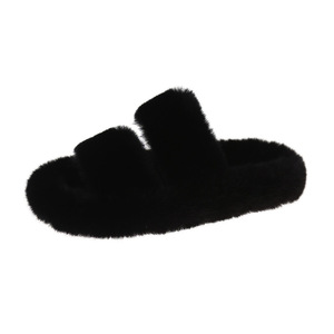 Pantuflas de algodón para <span class=keywords><strong>mujer</strong></span> con suela plana para interiores, pantuflas peludas para otoño e invierno, pantuflas de moda con dibujos animados para <span class=keywords><strong>mujer</strong></span> - Product Image 6
