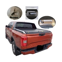 Couverture de benne de camion rétractable manuelle imperméable en alliage d'aluminium verrouillable pour pick-up 4x4