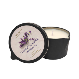 Huile Essentielle de Luxe 6oz, Huile de <span class=keywords><strong>Massage</strong></span> Spa, Bougie en Gros avec Pot en Étain à Bec Noir pour Pédicure Corporelle Sensuelle - Product Image 3