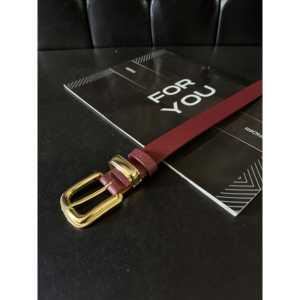 Ceinture en PU pour femme Fiori, boucle à fermoir plaqué or, style décontracté, taille standard - Product Image 3