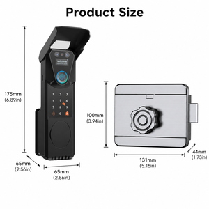 2026 Sinon <b>Smart</b> Camera <b>Smart</b> <b>Lock</b> with APP Control IP65 Waterproof 5-in-1 Biometric Fingerprint Door LockOutdoor Gate Villa Key - Product Image 3