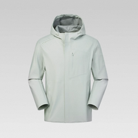 Veste de course imperméable à capuche haute visibilité légère et écologique pour homme, idéale pour la randonnée et les sports de plein air