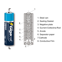 Piles alcalines premium 1,5 V, taille AA, LR6, de la meilleure qualité, pour télécommandes, calculatrices, balances