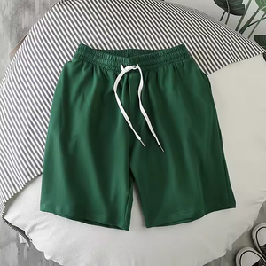 Pantaloncini sportivi da <span class=keywords><strong>uomo</strong></span> personalizzati 100% cotone biologico ad asciugatura rapida in <span class=keywords><strong>lino</strong></span> da allenamento pantaloni corti Casual stile estivo
