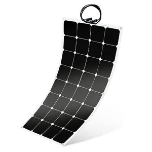 ETFE PV Solarpanel 12v 24v Sunpower 100w 200w RV Flexible Solar Panel Kit