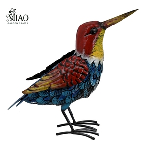 Scherpe Vogel Sculptuur Metalen Tuin Kunst Staande Decoratie Handgemaakte Duurzame Weerbestendige Tuin Geschenken Ornamenten Lente - Product Image 5