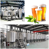 Équipement de brassage de bière artisanale en acier inoxydable 500L-3000L, système complet de micro-brasserie, brasserie commerciale automatique