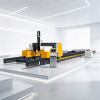 Ligne de découpe automatique professionnelle de profilés en fibre laser CNC pour poutres en H et tôles, de fabrication chinoise, pour usage intensif