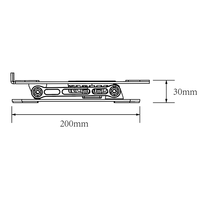Support portable pliable pour ordinateur portable, réglable en hauteur, avec deux ventilateurs de refroidissement, support ergonomique pour ordinateur portable, pour le bureau et la maison