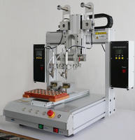 Machine à souder à double tête, axe rotatif R, poste de travail double automatisé, soudage rapide à l'étain pour PCB USB