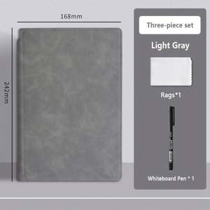 Eco-friendly A5 Notebook Erasable Whiteboard with Pen Leather Cover Pen Memo Pad and Writing Board Foldable Whiteboard - Product Image 4