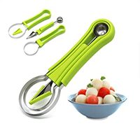 Groothandel Hete Verkoop 4 In 1 Roestvrijstalen Fruitschepje Zaadverwijderaar Meloen Baller Schepset