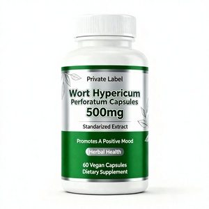 OEM ODM <b>Herbal</b> <b>Supplement</b> Wort Hypericum Perforatum Extract Capsules Support a Positive Mood - Product Image 1