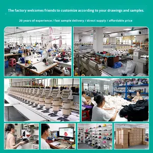 หมวกแก๊ปเบสบอลปีกหมวกแบบแข็งปักโลโก้สำหรับพนักงานป้องกันแสงแดดโฆษณาหมวกสีดำ - Product Image 4