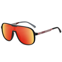 Nouvelles lunettes de soleil polarisées bleu-gris à grande monture pour sports de plein air avec service de moulage personnalisé