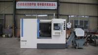 Tour à métaux multifonctionnel TCK56A à lit incliné, tour à métaux CNC horizontal à guidage linéaire avec tourelle à 12 positions