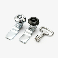Serrure cylindrique Haitan MS705, taille réelle, pour équipement haute tension, porte de coffret de distribution extérieur, 1 clé, entraxe 50mm