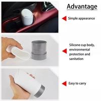 Poubelle de voiture étanche sans déversement, sac poubelle en Silicone, collecteur de déchets de voiture, conteneur de déchets