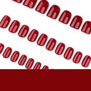 <span class=keywords><strong>Faux</strong></span> <span class=keywords><strong>ongles</strong></span> à presser œil de chat couleur <span class=keywords><strong>bordeaux</strong></span> unie avec paillettes, <span class=keywords><strong>faux</strong></span> <span class=keywords><strong>ongles</strong></span> carrés courts très demandés pour l'export. - Product Image 3