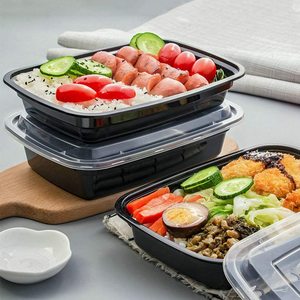 Meal Prep Containers With Lids 32oz Plastic Food Storage Containers 1 Compartment Lunch <strong>Boxes</strong> - Product Image 6