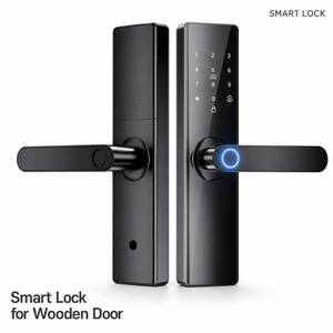 2026 A22 Tuya WiFi TTLock Bluetooth Smart Door Lock Biometric Fingerprint Keyless Digital Lock for Wooden Door OEM Digital Lock - Product Image 1