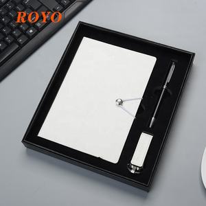 Nuovo Design in pelle Notebook e portachiavi penne in metallo Set regalo Logo personalizzato regalo per <span class=keywords><strong>uomo</strong></span> d'affari - Product Image 5