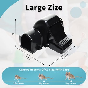 <span class=keywords><strong>2025</strong></span> bẫy chuột lớn nhân Đạo kép lối vào đường hầm Chuột bẫy ngay lập tức giết chết loài gặm nhấm với Snap được trang bị kích hoạt nhạy cảm - Product Image 4
