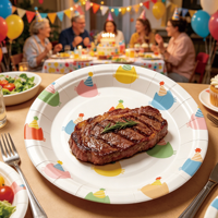 Assiettes en papier jetables pour chatons, vente en gros, 7 pouces, 10 pièces, motif chat mignon pour fournitures de fête d'anniversaire pour enfants