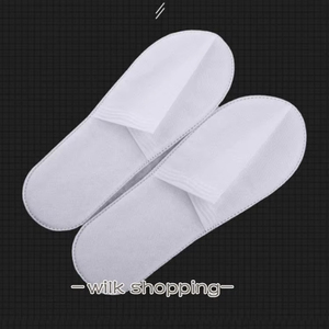 Chaussons d'hôtel lavables antidérapants à bout fermé, pratiques pour les voyages, les spas, les chambres d'hôtel et les piscines. - Product Image 2