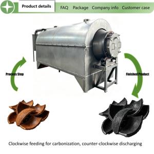 Horno de Carbonización Rotatorio Continuo para Biomasa, Horno de Producción de Carbón Vegetal - Product Image 6