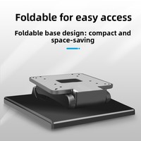Support d'écran d'ordinateur universel de 10/14/17/24/27 pouces avec base pliable réglable en hauteur