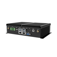 ZWD008 Computadora industrial sin ventilador I7 5500U GPIO RS485/232 Win10 Dual Gigabit Ethernet Soporte 4G Wifi Chasis integrado Mini Pc