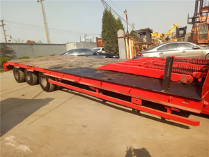 Remolque de plataforma baja hidráulica de 3, 4 y 5 ejes para trabajo pesado, de 1-2 toneladas, con cuello de cisne, 12.5x2.5x1.5m, Shandong Fengniao - Product Image 6