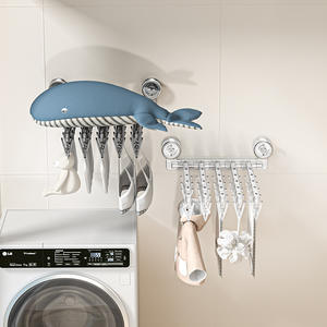 Séchoir mural pliable Lg, design aérodynamique, pour sous-vêtements, chaussettes, usage domestique, organisateur de vêtements pour balcon - Product Image 5