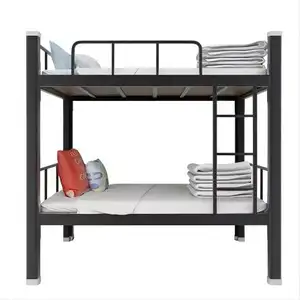 China Manufacturer Wholesale Hight Quality Strong Heavy Duty School Bedroom Furniture Steel Dormitort Bed Metal Iron Bunker Bed