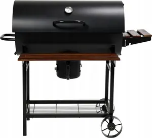 Groothandel Barbecue Ovens Luxe Outdoor Houtskool Bbq Grills Zware Houtskool Barbecue Trolly Bbq Tuin Grill