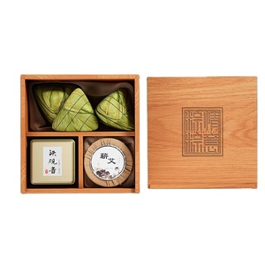 Customized packaging Zongzi wooden gift box