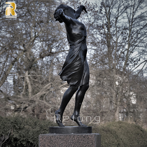 Figurine en métal personnalisée pour l'extérieur Sculpture <span class=keywords><strong>de</strong></span> <span class=keywords><strong>danseuse</strong></span> en bronze - Product Image 5