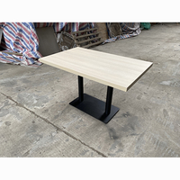 Restaurant Outdoor Kommerzieller Rechteckiger Quadratischer HPL-Laminat Metall-Möbel Tischplatte für Hotel Bar Pub Café DT396