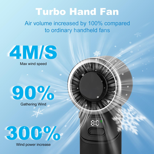 Nuevo Ventilador Portátil Recargable de Mano, Mini Ventilador Plegable Ultrasilencioso de 100 Velocidades, Ventilador Personal de Bajo Ruido para Exteriores y Escritorio - Product Image 1