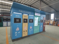Équipement intelligent de tri des déchets pour la communauté, armoires de recyclage intelligentes multi-poubelles, bacs de recyclage intelligents